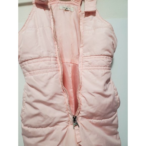 Jessica Simpson Snow Pant Play Bib -  Coral Pink 2T Adjustable - Picture 14 of 16